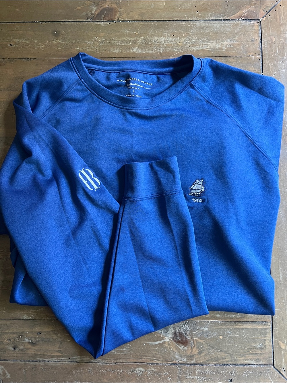 Holden & Russell Men’s Cobalt Blue Crewneck Sweater
